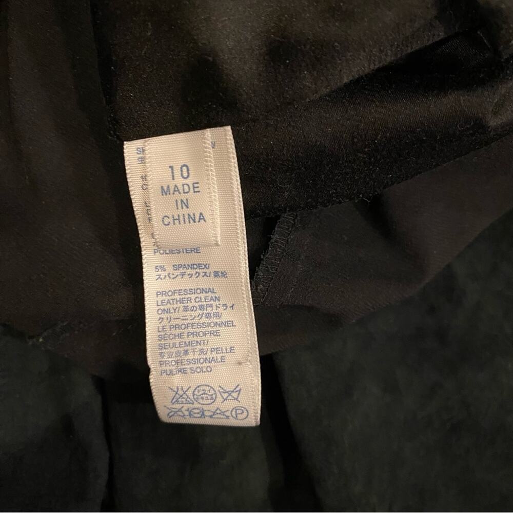 Rebecca Minkoff Leather Pleated Dress Black 10 - Picture 11 of 11